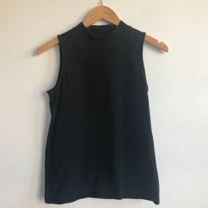 Madewell sleeveless mock neck tank top